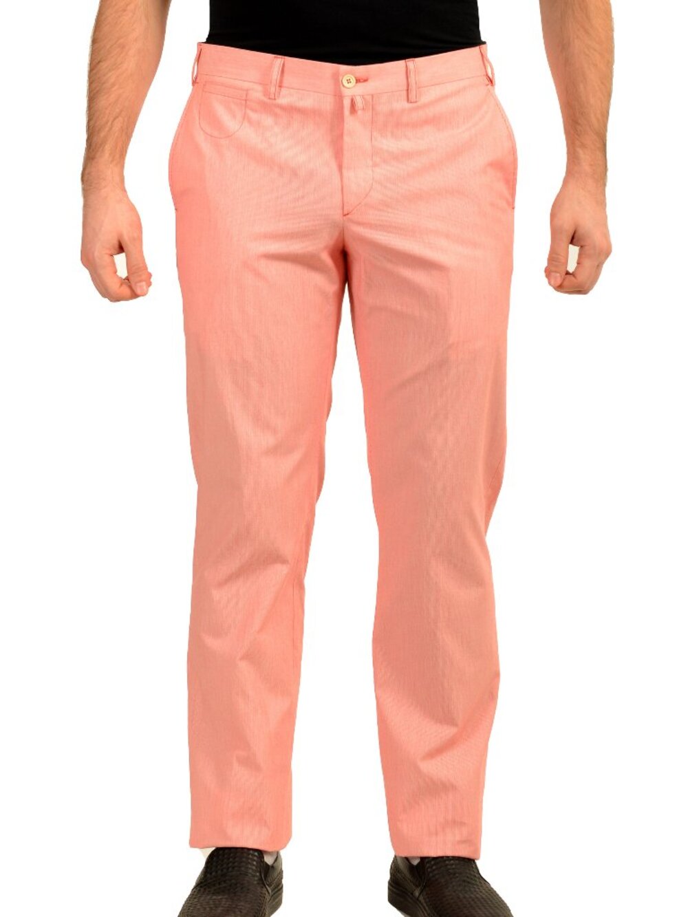 Malo Men's Striped Flat Front Casual Pants US 34 IT 50